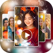 Photo video maker with music logo