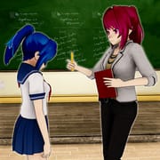 Anime Girl School Teacher 3D logo