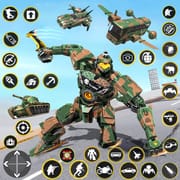 Army Bus Robot Car Game 3d logo