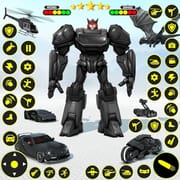 Robot War Robot Transform Game logo