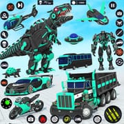 Dino Robot Car Transform Games logo
