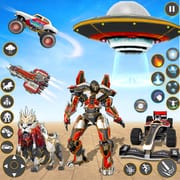 Spaceship Robot Transform Game logo