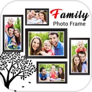 Family photo frame logo