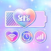Cute Emoji Battery Widget logo