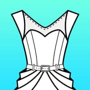 Fashion Design Flat Sketch logo