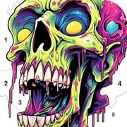 Skull Color logo