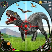 Wild Dino Hunting Gun Games logo