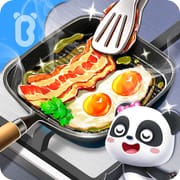Baby Panda's Breakfast Cooking logo